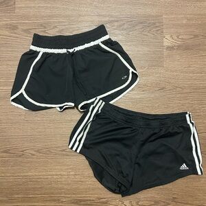 Black and White athletic Shorts